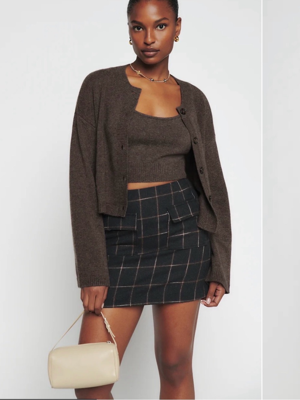 Reformation - Ana Cashmere Tank And Cardi Set
